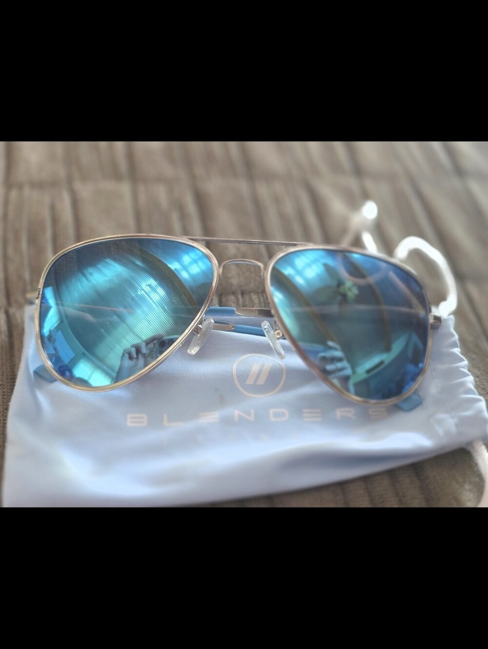 Men's Women's Unisex Blenders A Series Blue Angel Aviator Sunglasses Polarized